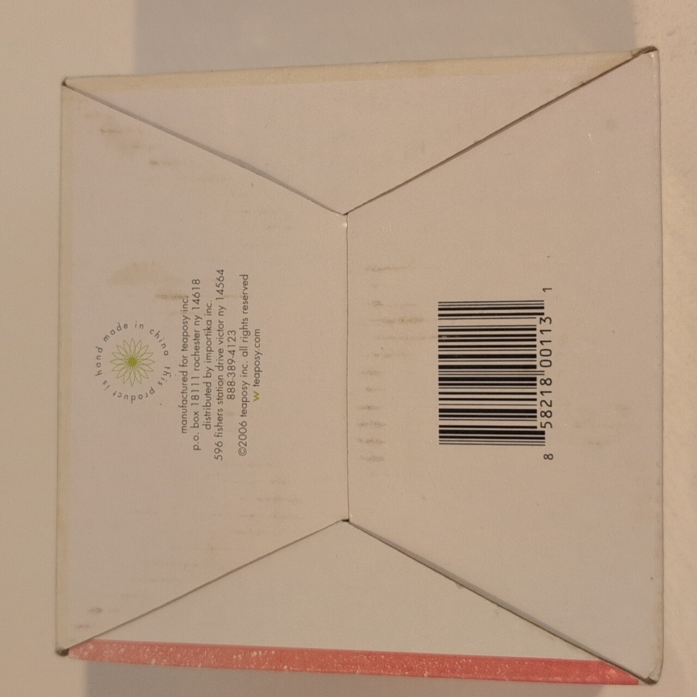 Teaposy 6 Ounce Glass Tea Cup And Saucer New With Original Box 2006 Edition. - Picture 14 of 16